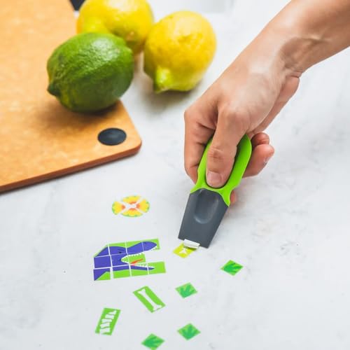 Thumb Scraper Set of 2 - Non-Stick Cookware Safe, Green/Gray