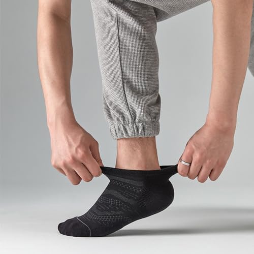 12 Pairs Men's Ankle Running Socks - Breathable Low Cut, Multicolor