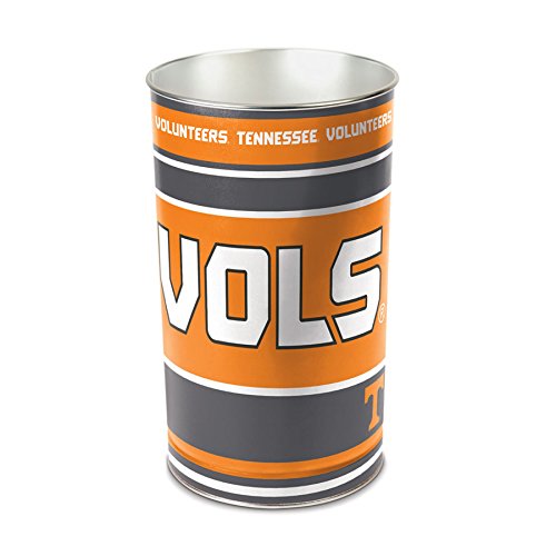 Tennessee Volunteers Metal Wastebasket - 15" Tapered Design