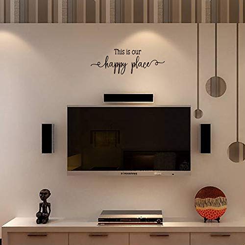 This is Our Happy Place - Carved Letters Sweet Words Wall Decals Vinyl Art Words Home D?cor