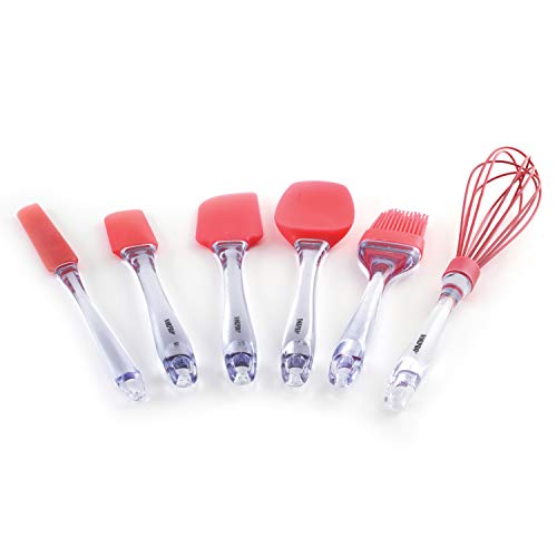 Silicone Icing Spatula - 10.5 Inch, Heat Resistant Red