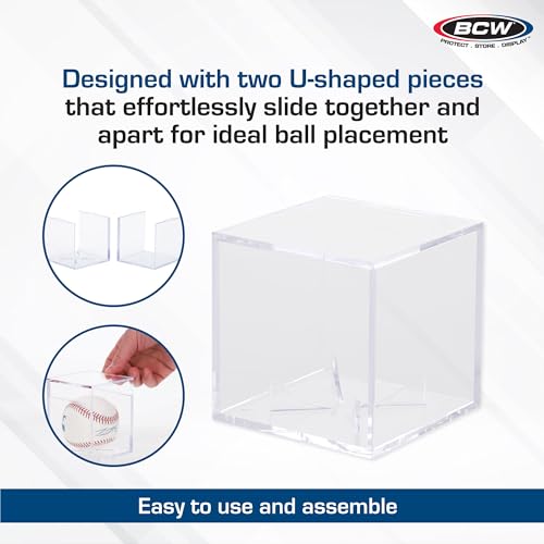 Baseball Display Case - UV Protected, Easy Assembly - 1 Pack