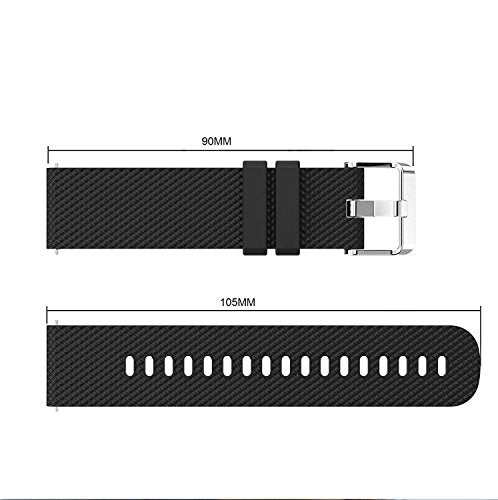 Soft Silicone Replacement Watch Band for Vivoactive 3 - Black