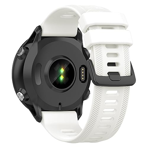 Silicone Replacement Band for Garmin Forerunner 955 - White
