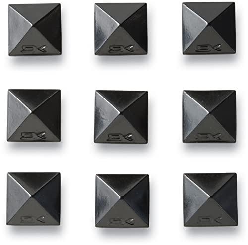 Black Dakine Pyramid Studs for Snowboard Stomp Pads, Pack of 9
