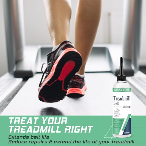 Silicone Treadmill Lubricant - 4 Oz Oil with Tubes & Cloths