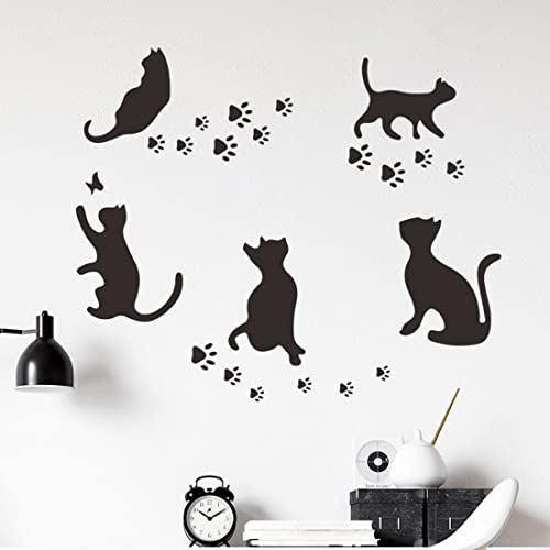 Wall Sticker and Decal , Black Cats