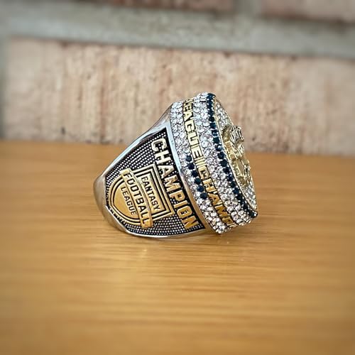 2025 Fantasy Football Championship Trophy Ring - Gold & Silver Tone