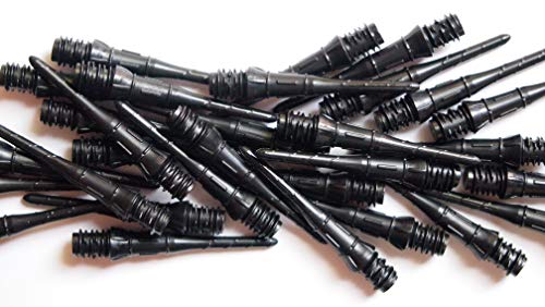 Premium Lippoint Soft Tip Dart Points - Regular Length, Black
