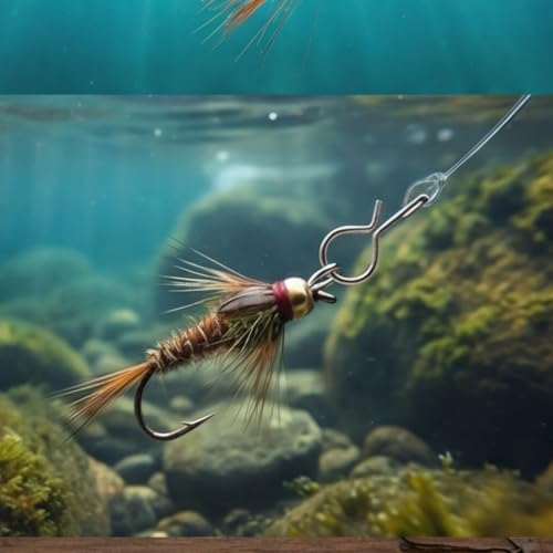 Quick Release Fly Fishing Clips - Stainless Steel, 50PCS
