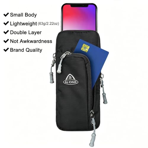 Black Backpack Strap Phone Holder for Hiking, Travel & Camping - YYUIYFB