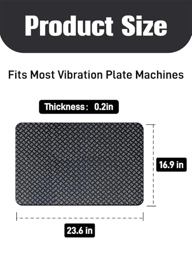 Double-Sided Non-Slip Exercise Mat for Vibration Plates