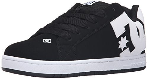 DC mens Court Graffik Casual Skateboarding Shoe, Black, 8.5 US