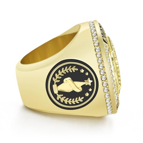 Championship Ring Award - 1 Pack Baseball MVP Medal with Display Case