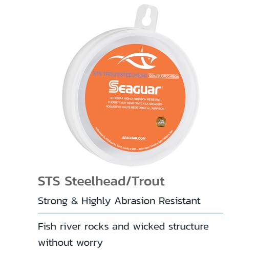 Seaguar STS Fluorocarbon Leader 8lb 100yds Clear for Trout/Steelhead