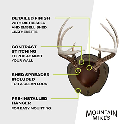 Deer Antler Mounting Kit with Plaque - Easy Wall Display for Shed & Harvested Antlers