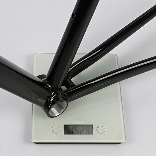700C Road Bike Frameset - Aluminum Alloy Frame with Carbon Fork, Black, 56cm