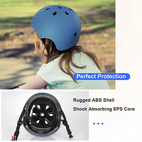 Kids Adjustable Bike Helmet for Ages 3-8 - Blue