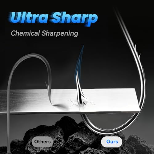 Octopus Baitholder Fishing Hooks - Black Nickel #1/0, 50pcs
