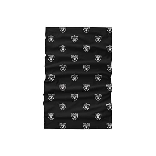 NFL Team Logo Neck Gaiter - Las Vegas Raiders Mini Print
