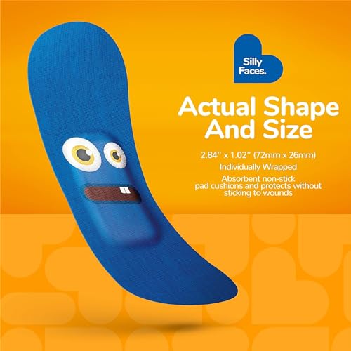 Silly Face Adhesive Bandage Set - Latex Free, 50 Count