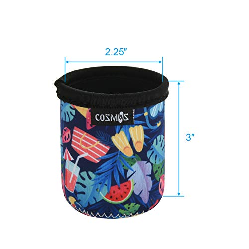 Mini Can Sleeves Insulators - 2 Pcs Soft Neoprene Cooling Covers for 7.5 Oz Cans