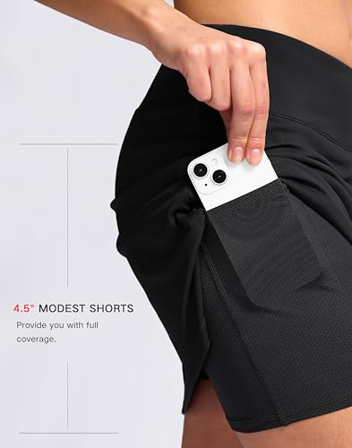 High Waisted 16" Skorts with Pockets | A Line Casual Athletic Skirt for Women