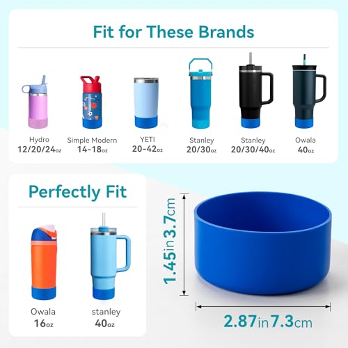 Silicone Protective Boot for Tumblers & Water Bottles - Anti-Slip Sleeve