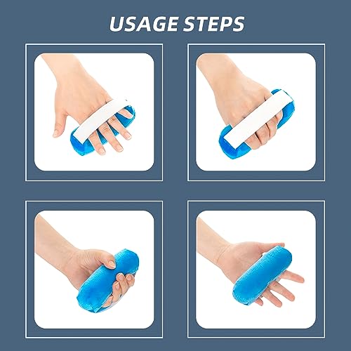 1pc Hand Contracture Cushion for Elderly Rehab Palm Grip Hand Support with Elastic Band