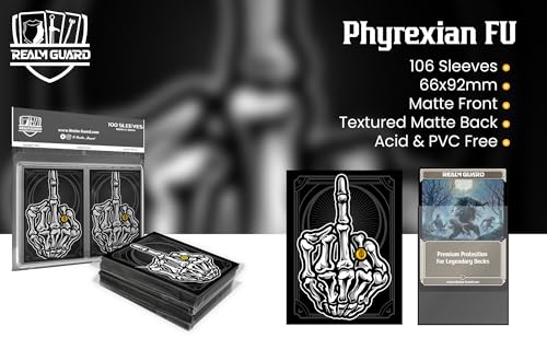 Hand-Drawn 100 Pack Matte TCG/MTG Card Sleeves - Safe Card Storage