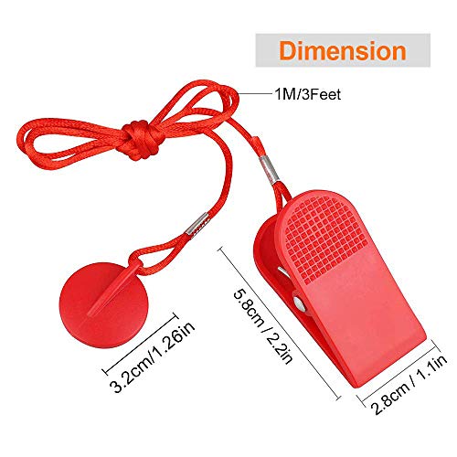 Universal Magnetic Treadmill Safety Key - Round Replacement - Classic