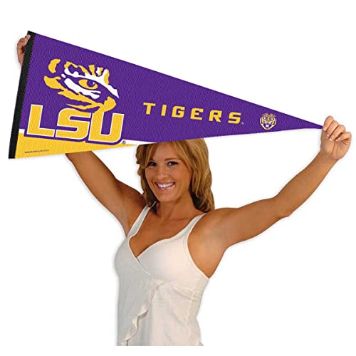 LSU Tigers Full Size Eye Logo Pennant - 12x30 Inches