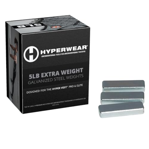5 lb Booster Pack for Hyper Vest PRO & ELITE – 35 Flat Steel Weight Plates