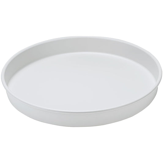 Amolliar Lazy Susan Organizer, 10" Metal Rotating Turntable for Kitchen, Fridge, Cabinet, Countertop, Pantry Storage Organizer, Tray for Household Purpose, Under Sink Organizer, Spice Rack, White 1PC