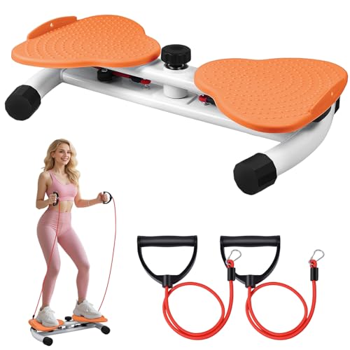 Ab Twister Board with Resistance Bands - 300 lbs Capacity - Orange