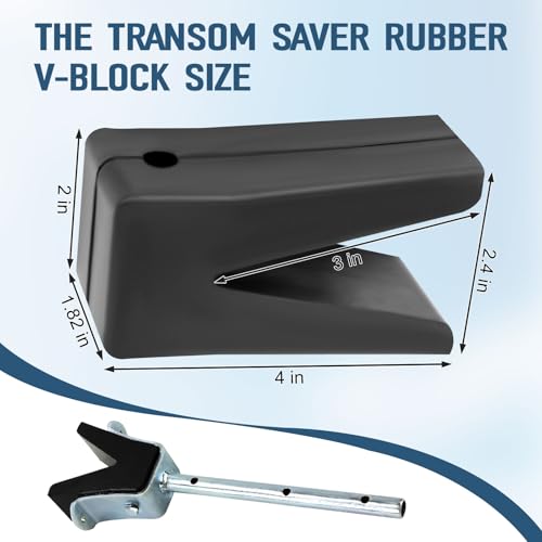 Rubber Transom Saver V-Block with Hole 181440 for Tracker Marine