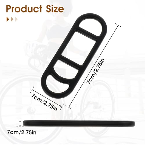 10-Pack Bicycle Light Silicone Straps - Durable Rubber Mounts