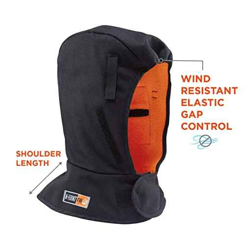 Ergodyne Winter Hard Hat Liner, FR Rated, Thermal Fleece Lining, Shoulder Length, N-Ferno 6882, Factory
