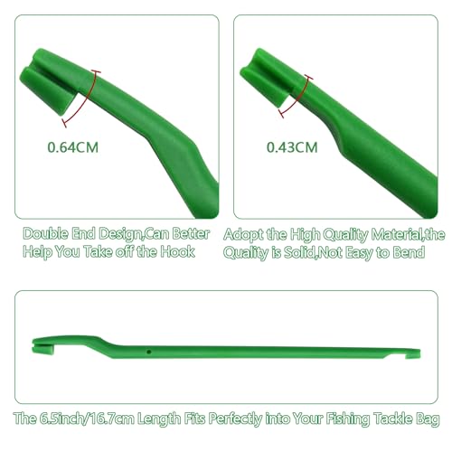 10-Piece Fish Hook Remover Tool Set - Plastic Fishing Disgorger Extractor