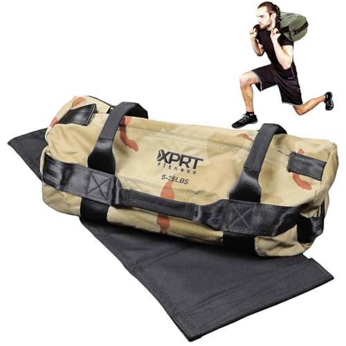 Heavy Duty Workout Sandbag with 7 Handles - Army Green/Black/Camo