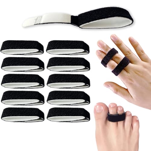 10PCS Finger Buddy Straps - Adjustable Support Tape for Pain Relief