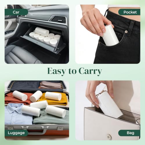 Travel Toilet Paper - 5-Pack with Storage Bags, Individually Wrapped