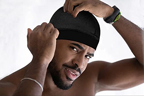 Premium Wave Caps for Men - 2 Pack Compression Durag for Waves