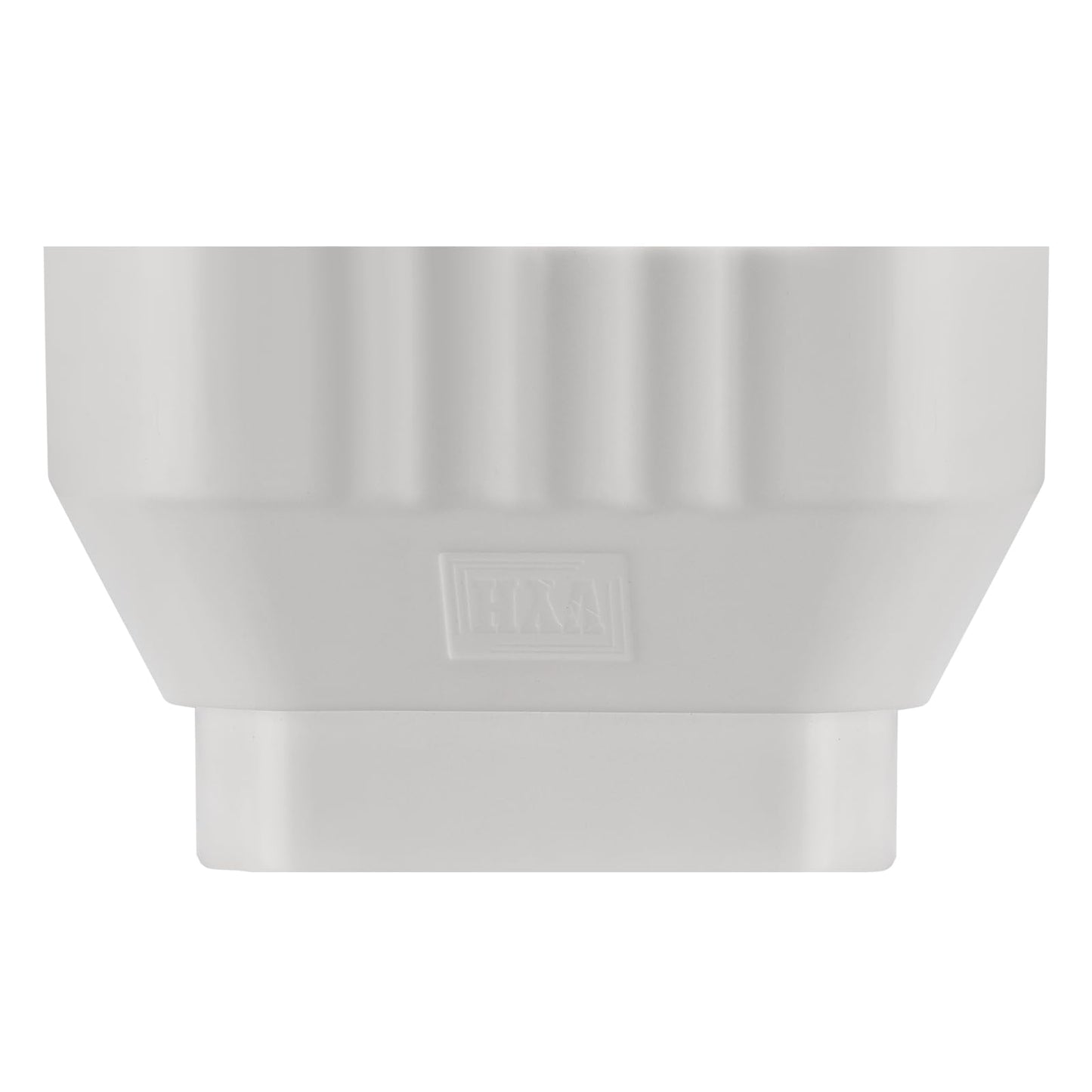 VYH 3x4 to 2x3 Gutter Downspout, Downspout to Downspout Adapter (White 4 Pack)