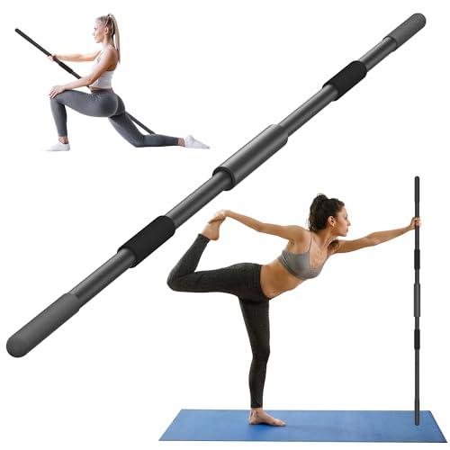 Adjustable Yoga Stick - 58 Inch Sturdy Alloy Steel for Stretching and Balance