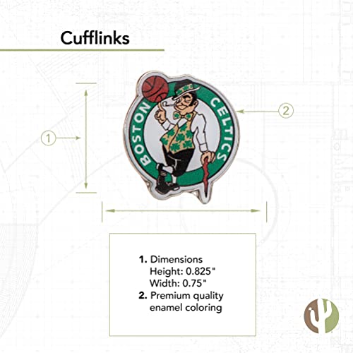 Boston Celtics Cufflinks - NBA Team Formal Wear Accessories