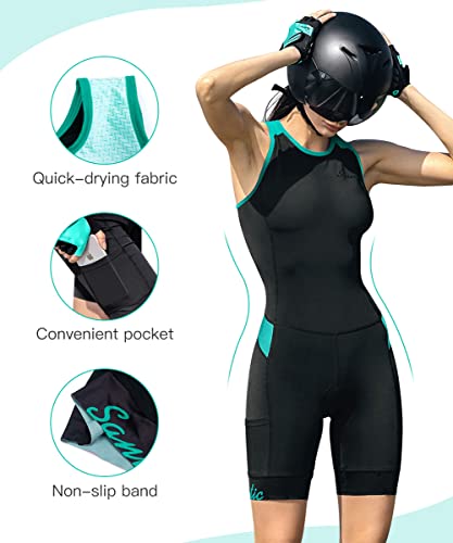Women's Triathlon Suit One-Piece Quick-Dry Padded Slim Fit
