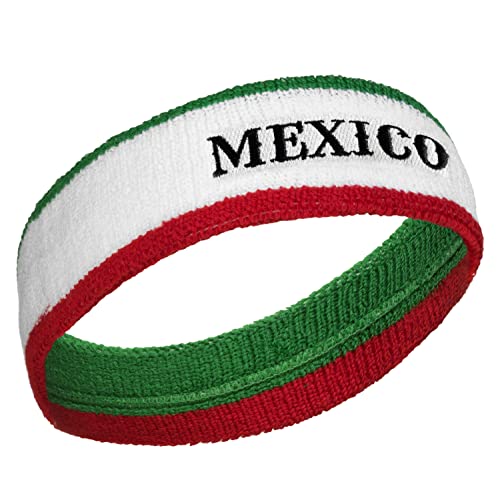 Mexico Headband & Wristbands Set - 1 Headband & 2 Wristbands