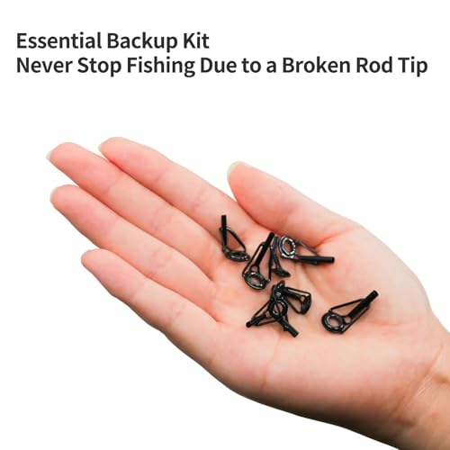 Fishing Rod Tip Repair Kit - 8 Pcs Stainless Steel & Ceramic