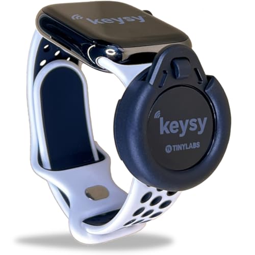 Keysy Key Fob Holder for Watch Band - RFID Compatible - Black
